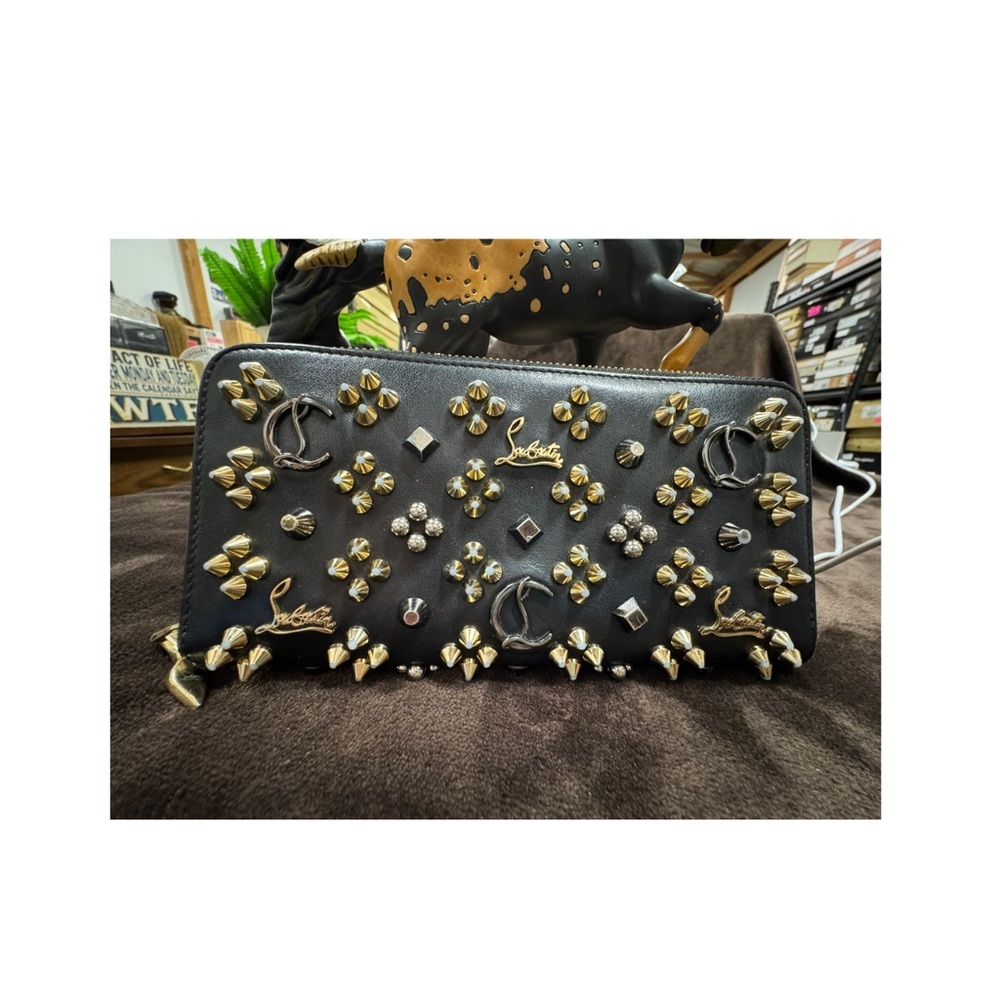 Christian Louboutin Women's Panettone Studded Calfskin Wallet